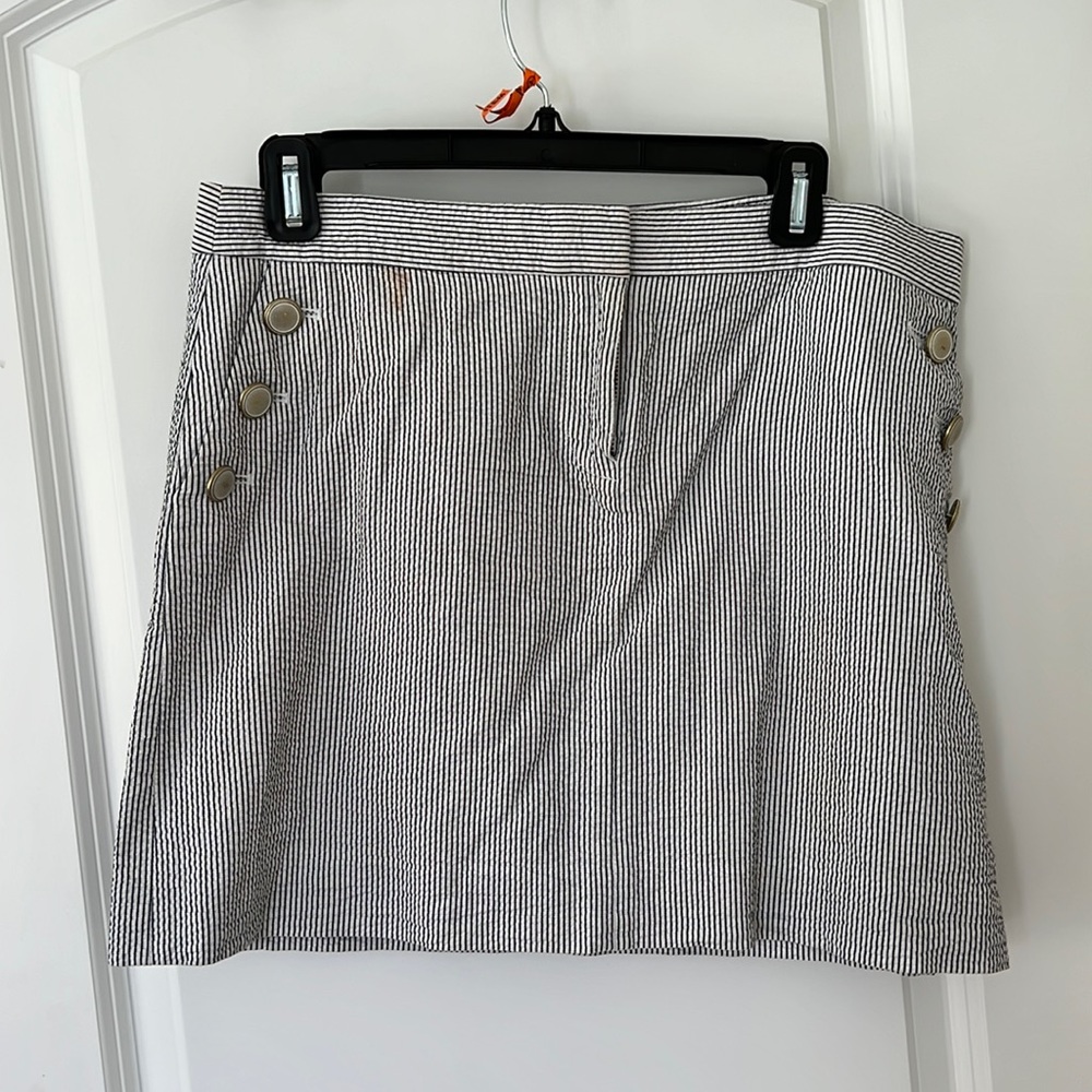 J Crew striped nautical skirt